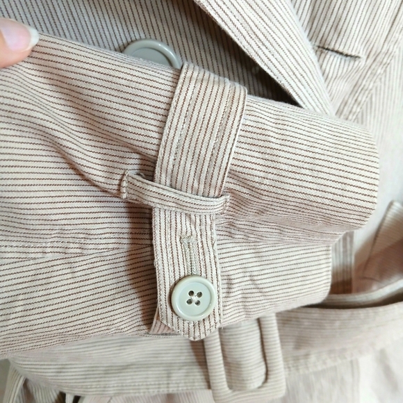 Sandro Sportswear Belted Double Breasted Blazer Jacket Belted Size Medium Career - Picture 4 of 8